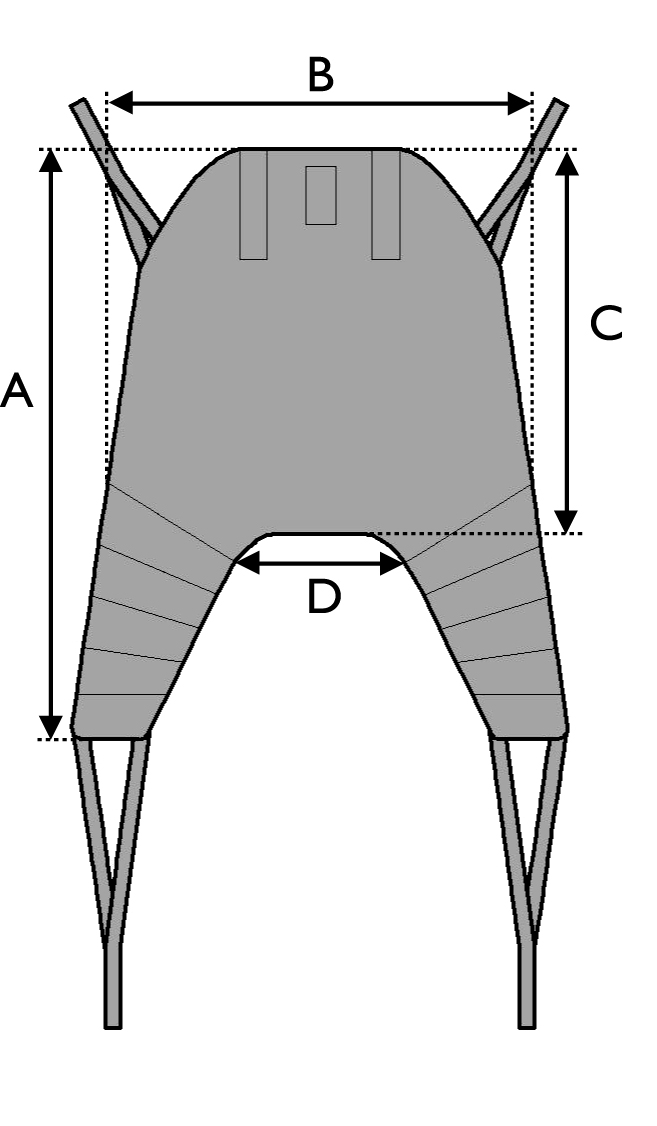 Universal High Sling Sizing Diagram